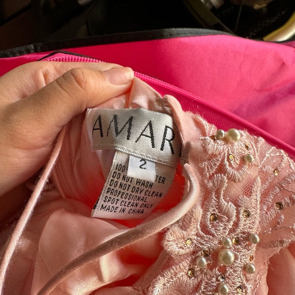 amarra blush pink prom dress - Picture 7 of 8